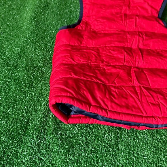 GAP Kids Modern Red Puffer Zipper Iconic Logo Sleeveless Jacket Vest Size XS 4-5 - Picture 13 of 15